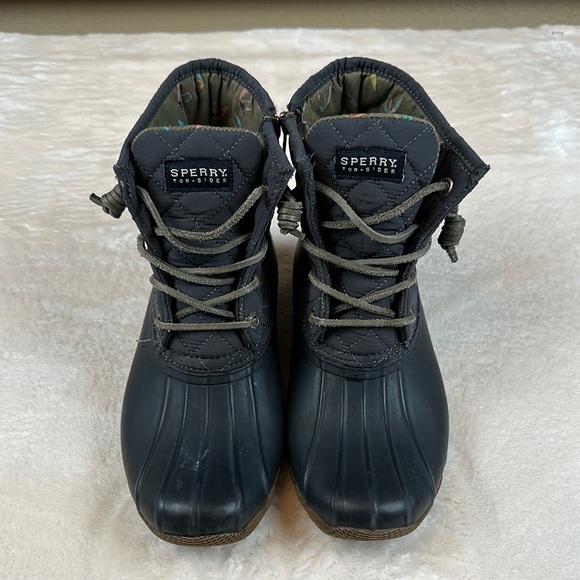 Sperry Shoes - Sperry Top-Sider Blue Winter & Rain Boots With Quilted Interior Lining Women 7.5